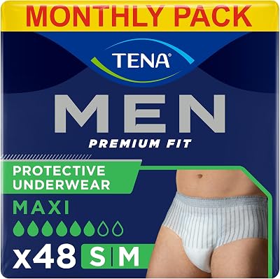 TENA Men Protective Underwear Medium Level 4 Heavy Incontinence 48 Pairs