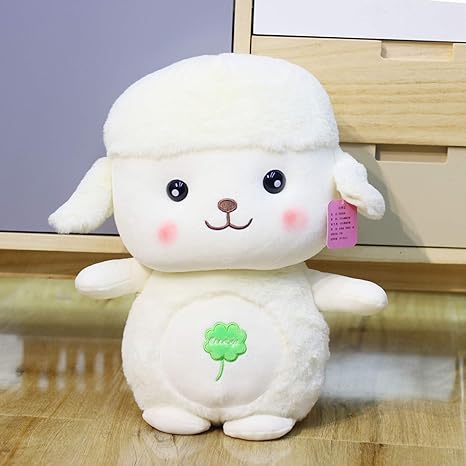 Amazon Co Jp ふわふわ 羊 ぬいぐるみ 可愛い クリスマス クリスマスプレゼント 誕生日 入園祝い 出産祝い ギフト 子ども 40cm キッズ 女の子 童心 大きめ 全長105cm 大きいサイズ ホワイト ネコ好き ピンクネコ 羊ぬいぐるみ 抱っこ ホーム キッチン
