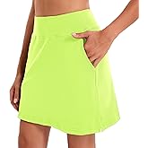 Oyamiki Women's Active Athletic Skort Lightweight Tennis Skirt Perfect for Running Training Sports Golf