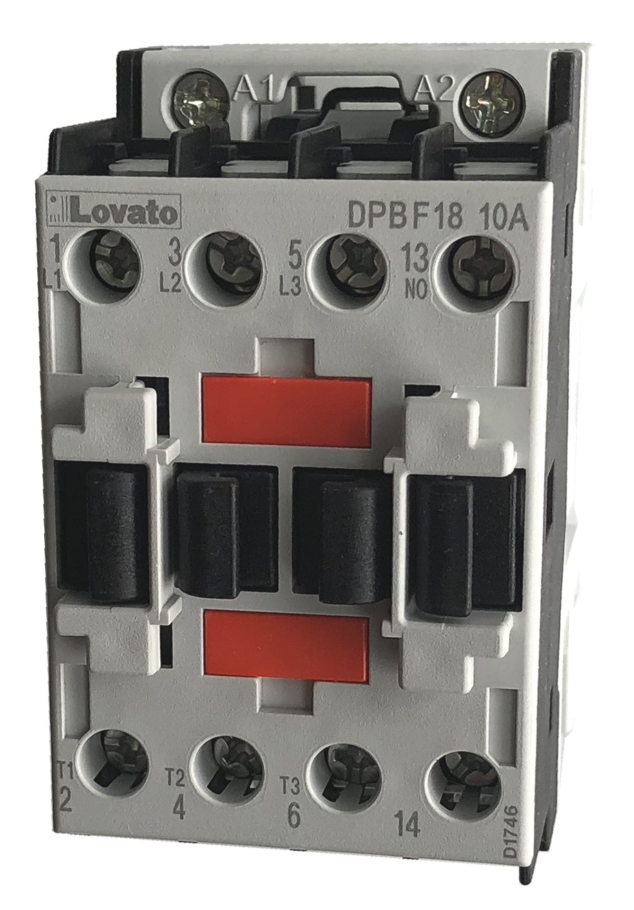Photo 1 of Lovato DPBF1810A12060 3 Pole 18 AMP Definite Purpose contactor with a 120 Volt AC Coil