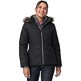 Free Country Women’s Parka Jacket Warm Insulated Winter Coat Water & Wind Resistant Fur Hood Puffer Outerwear-Brisk II