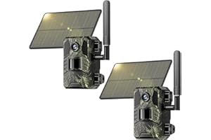 SEHMUA Cellular Trail Camera 2 Pack, Trail Camera 4G LTE Live Streaming with Built-in SIM Card 0.2s Trigger Speed Game Cameras with Night Vision Motion Activated Waterproof Trail Cam