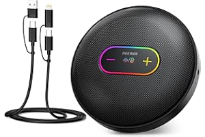 NEEWER UM04 USB Microphone, Desktop Omnidirectional Condenser Mic with 48KHz/24Bit Mute Noise Canceling for Online Meeting Re