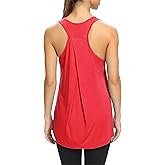 Bestisun Workout Yoga Athletic Shirts Racerback Long Tank Tops Loose fit for Women