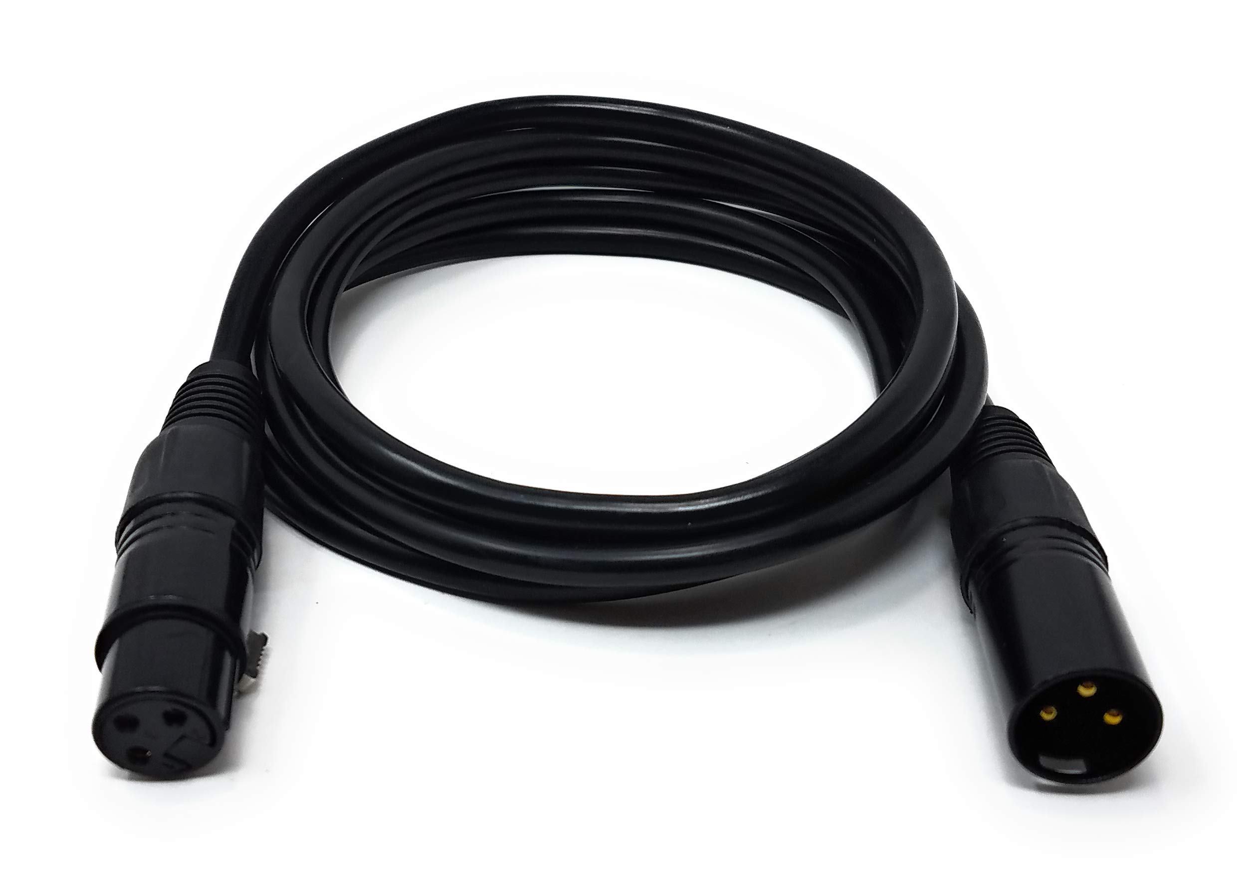 Maincore 2m XLR Male to Female Microphone 3 Pin Extension Audio Cable Lead Cord Compatible With Amplifiers, Microphones, Mixer, Preamp, Speaker & Other Professional Studio Recording (2m)