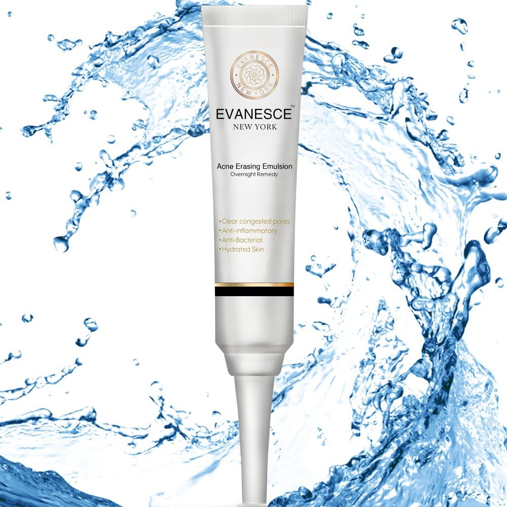 Acne Erasing Emulsion No.1 Acne Treatment Cream To Clear Acne Spots and Lightening Acne Scars. Best Non-Drying Face Moisturiser Scar Cream for Acne Scar and Spot Removal