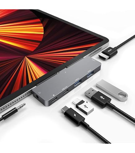 Amazon.com: iPad Pro M4/M2/M1 13/11/12.9, iPad Air 5, 7 in 1