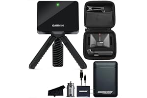 CERTIFIED BRANDS Garmin Approach R10 Portable Golf Launch Monitor | Take Your Game Home or Practice at The Driving Range | Track Metrics, Record Video or Play 43,000+ Courses with Signature Series Power Bundle