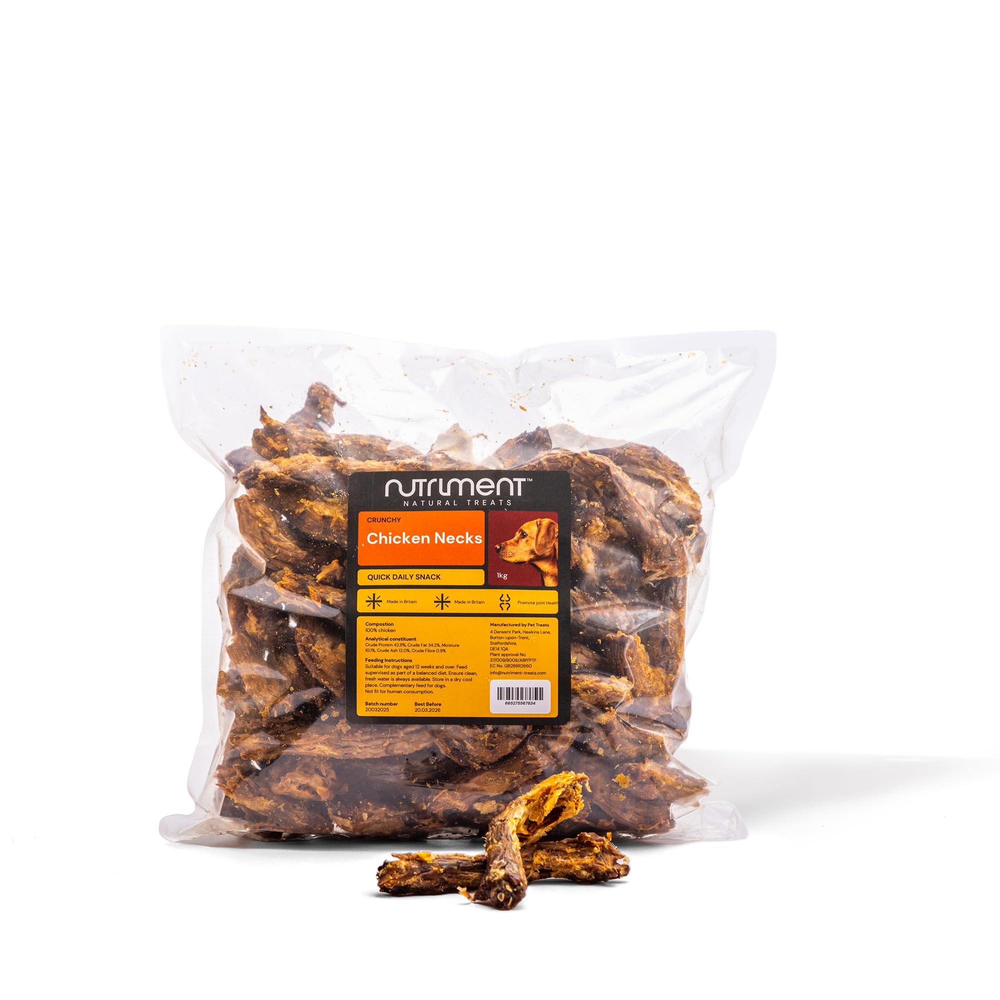 Natural Treats Air Dried Chicken Necks (1kg) 100% Chicken Natural Dog Chew Treats
