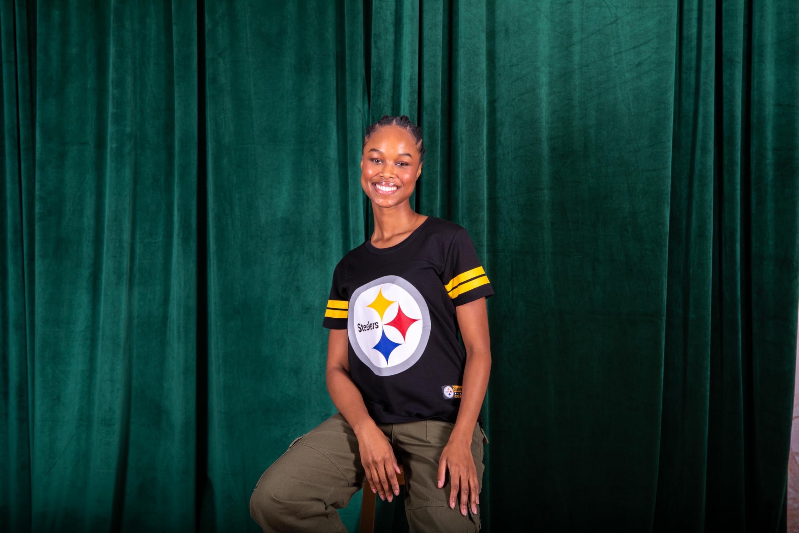 Ultra Game NFL Official Women\'s Super Soft Mesh Jersey T-Shirt, Jacksonville Jaguars, Team Color, Large