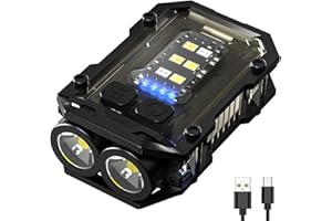 Minsk EDC Flashlight, Small Flashlights Keychain Flashlight, 1000 Lumen Keychain Light with Clip, 8 Mode Mini Flashlight, IPX4 Waterproof Light for Hiking, Running