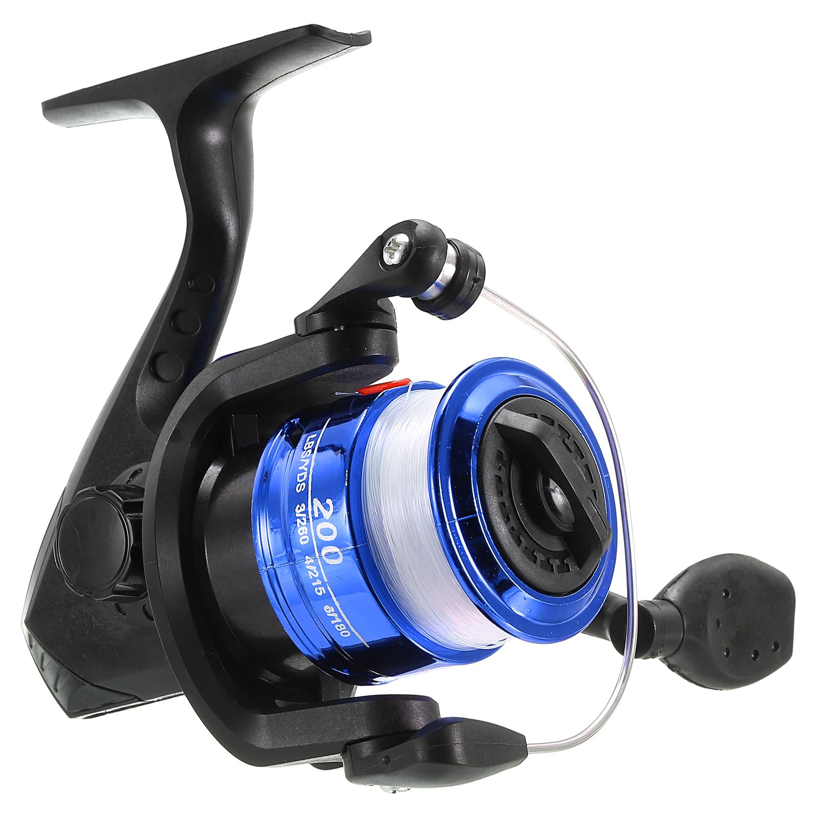 PATIKIL Fishing Reel, Ultralight Saltwater Reel with 60m Fishing Lines Left/Right Interchangeable Handle 5.2:1 Gear Ratio for Freshwater Saltwater Ice Fishing, Black, Blue