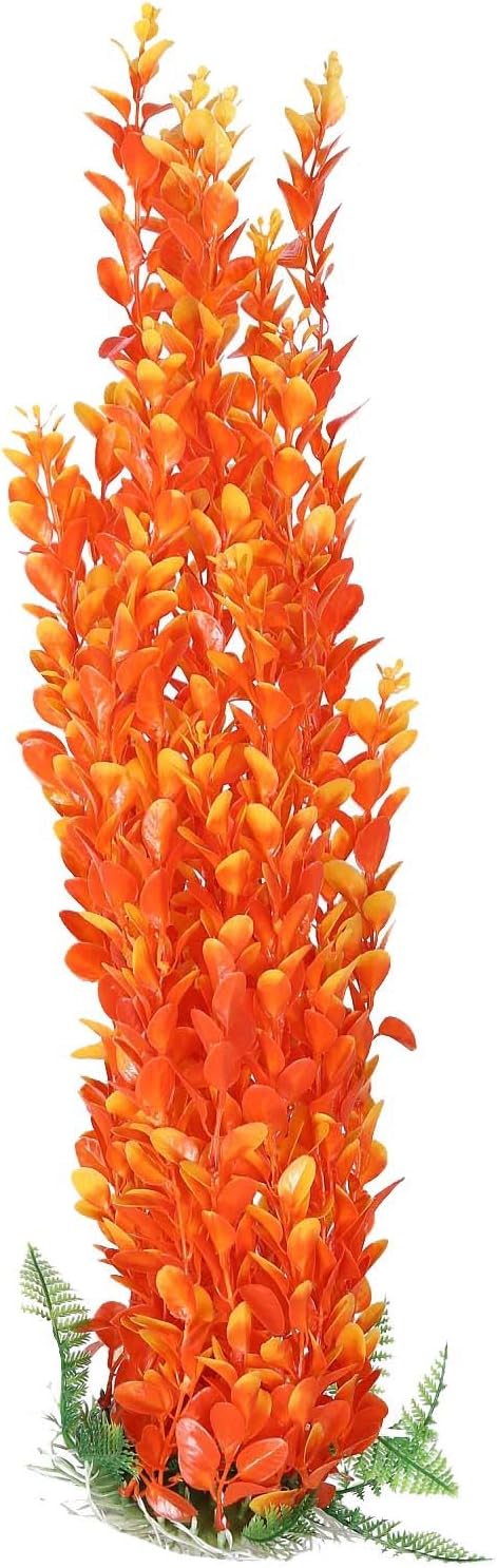 JAINSONS PET PRODUCTS Aquarium Decoration Plant (Orange)