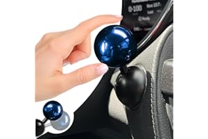 ZERIKWON Electroplating Car Joystick Push Start Button Cover, Metal Push to Start Accessories, Car Starter Engine Start Stop Button Cover, Cool Car Accessories Interior Decor Push to Start Button Rocker,（Blue）