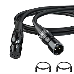 SMALL-EYE XLR Cables for Microphone 1FT 2