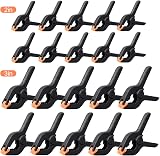 Juibao 20-Piece Nylon Spring Clamps Set 2in 3in Heavy Duty Grip Clips view 7