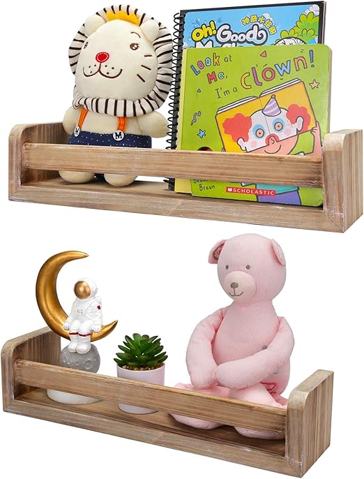 floating shelves nursery