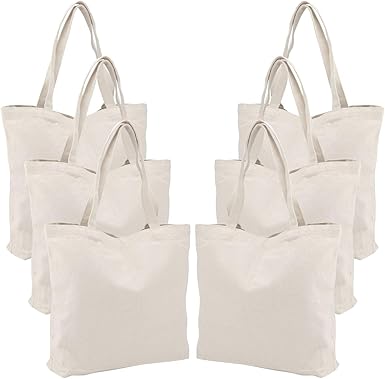 blank canvas sacks
