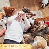 Living Nature Plush Pug Dog & Puppy Bundle 20cm 16cm Brown Realistic Toy view 9