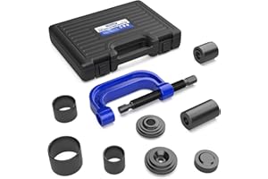 CARVALAX 10-Piece Ball Joint Press Kit, Ball Joint Removal Tool Kit w/Universal Adapters and Sockets for Most 2WD/4WD Cars, Trucks and SUVs