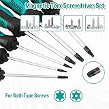 Anesty 12pc Magnetic Torx Screwdriver Set T5-T40 Chrome Vanadium Steel view 3