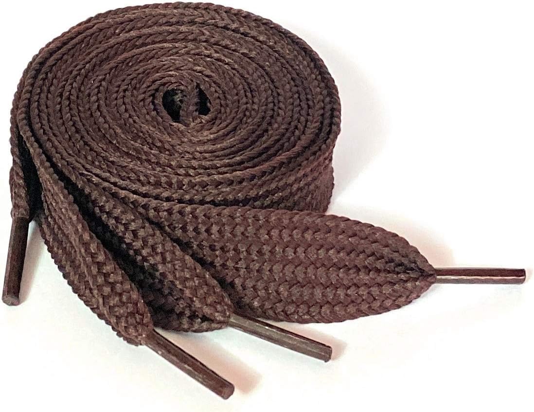 Thick Flat 3/4" Wide Shoelaces Solid Color for All Shoe Types