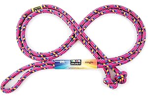 Just Jump It 8' Foot Single Jump Rope for Kids Women and Men - Active Outdoor Youth Fitness Excersing Equipment - Braided Nylon Gym Accessories