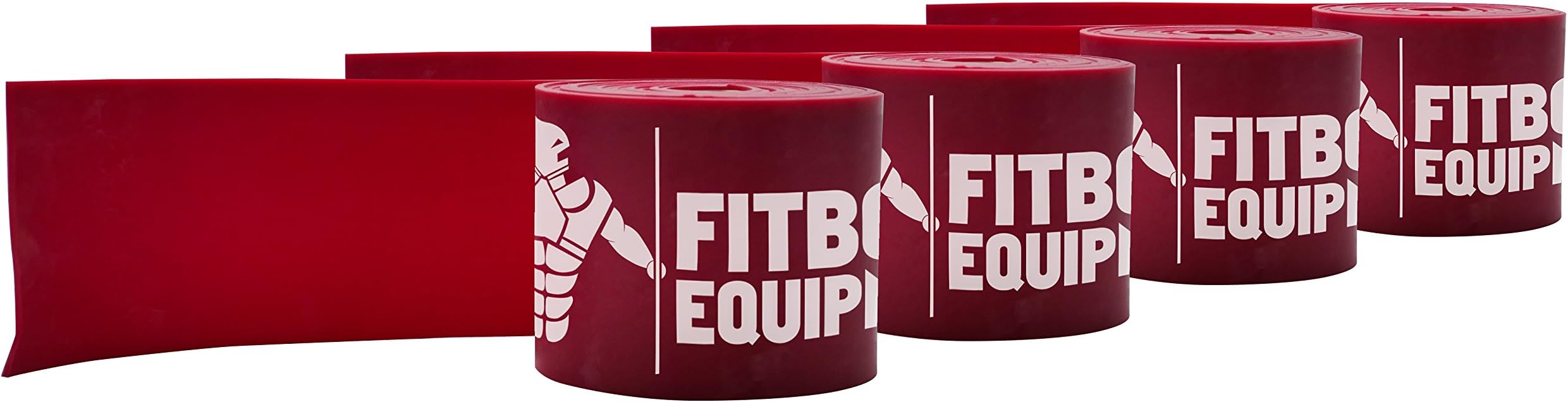 Fitbotic Floss Compression Band for Mobility 1 or 4 Pack Multipack- for Crossfit, Strength. Calisthenics/Gymnastics, Injury Prevention, Knee, Flossing Wraps Tape