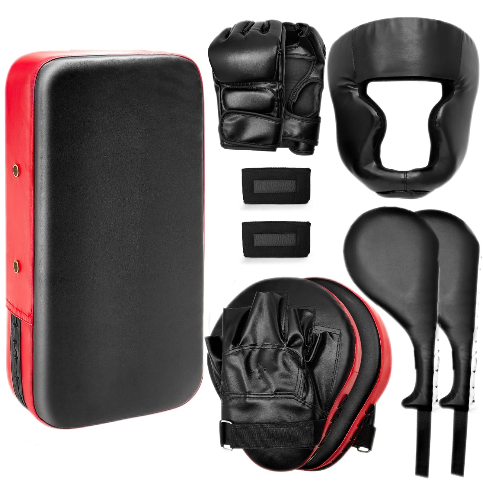 10 In1 Punching Mitts Kick Pack Set Boxing Mitts