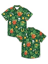 Hawaiian Shirts for Men St. Patrick's Day Summer