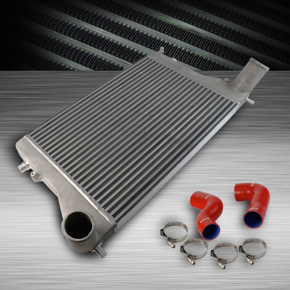Front Mount Turbo Intercooler Kit With Red Intercooler Pipe Replacement