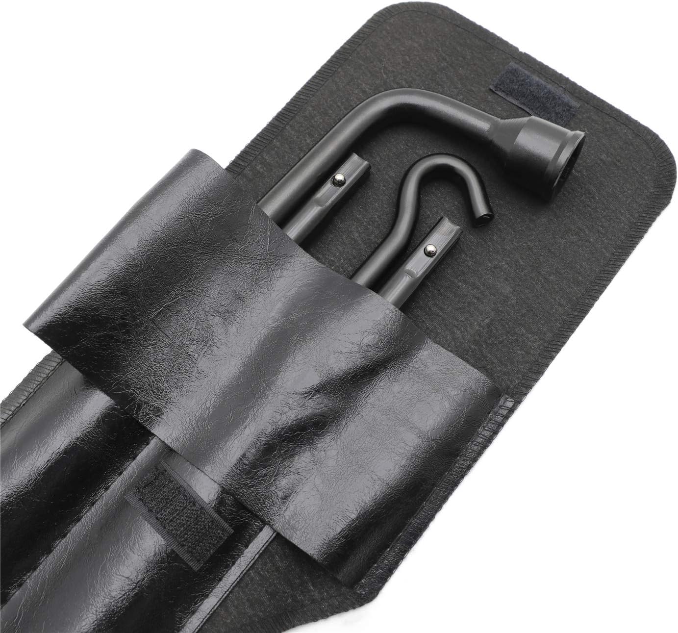 HTTMT- Vehicle F-150 04-14 Spare Tire Tool Lug Wrench Extension Iron Tire Jack w/bag [P/N: ET-CAR-TIRE003-BK]: Automotive