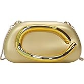 LOBBSGZM Evening Clutch Purses for Women Shoulder Tote Crossbody Bag Vintage Aesthetic Travel Work,Golden