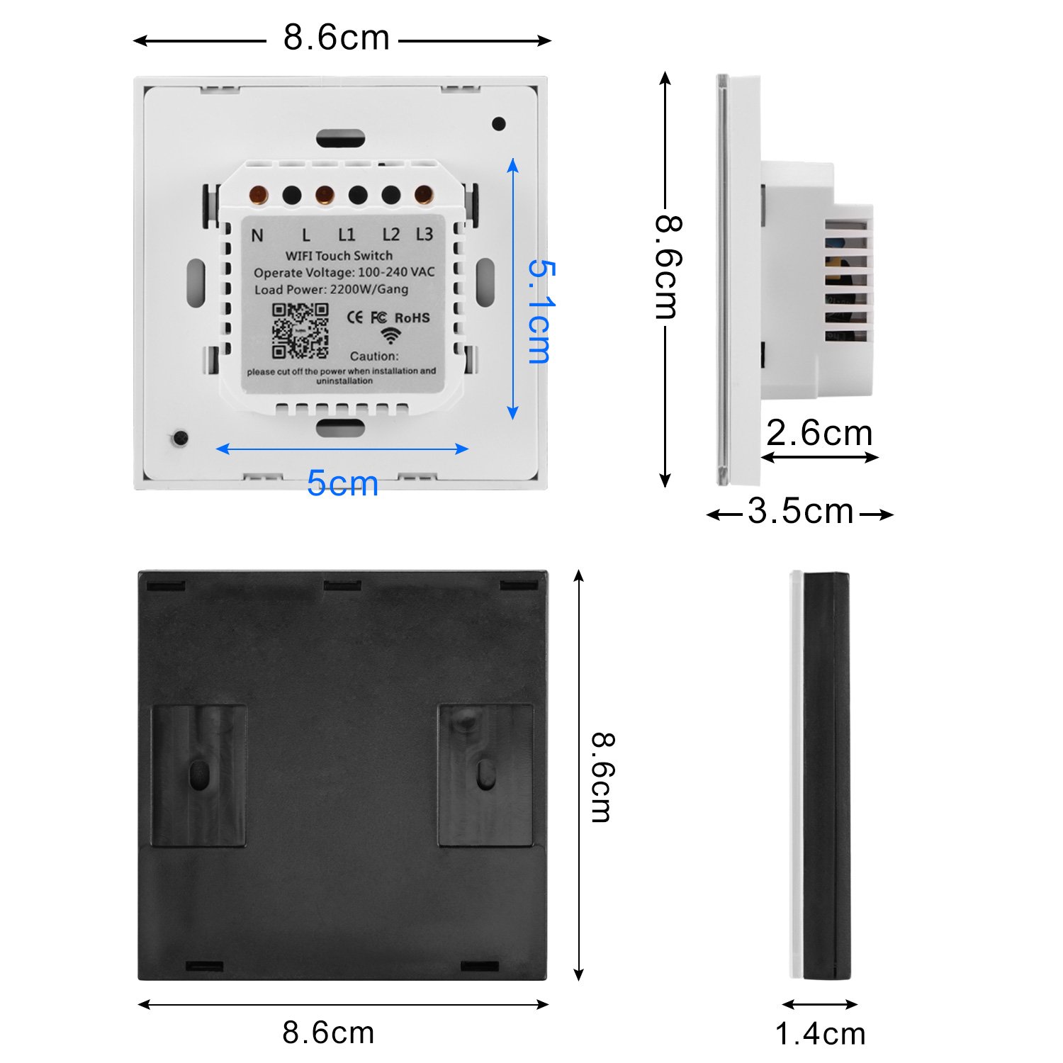 Bricolaje Y Herramientas Instalacion Electrica 1 Gang White