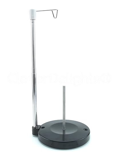 Cleverdelights Universal Single Cone And Spool Adjustable Thread Stand For Sewing And Embroidery Machines Upgraded Design Supports King And Cleverdelights Universal Single Cone And Spool Adjustable Thread Stand For Sewing And Embroidery Machines Upgraded Design Supports King And