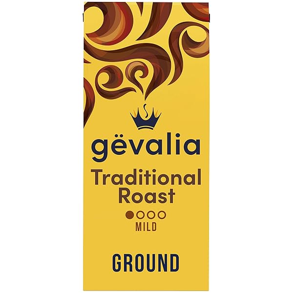 GEVALIA TRADITIONAL ROAST MILD LIGHT ROAST GROUND COFFEE, 12 OZ BAG