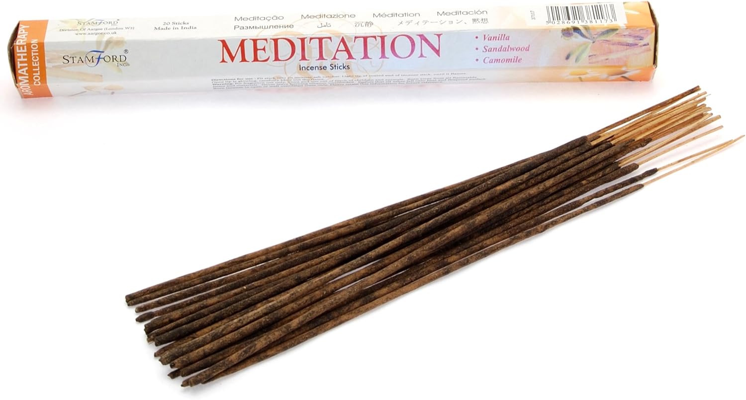 STAMFORD INC. 37117 Meditation Incense Sticks, 20 Sticks x 6 Packs - Image 3