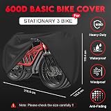Zettum Bike Cover 600D PU Coating for 3 Bikes Outdoor Waterproof Heavy Duty view 2