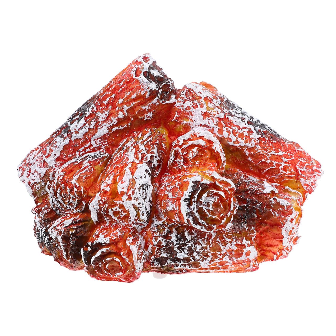 TOPBATHY Flameless Fireplace Light 3D Fake Fire Campfire Artificial LED Fireplace Wood Burning Flame USB Powered Realistic Night Light for Party Bar Christmas Decoration