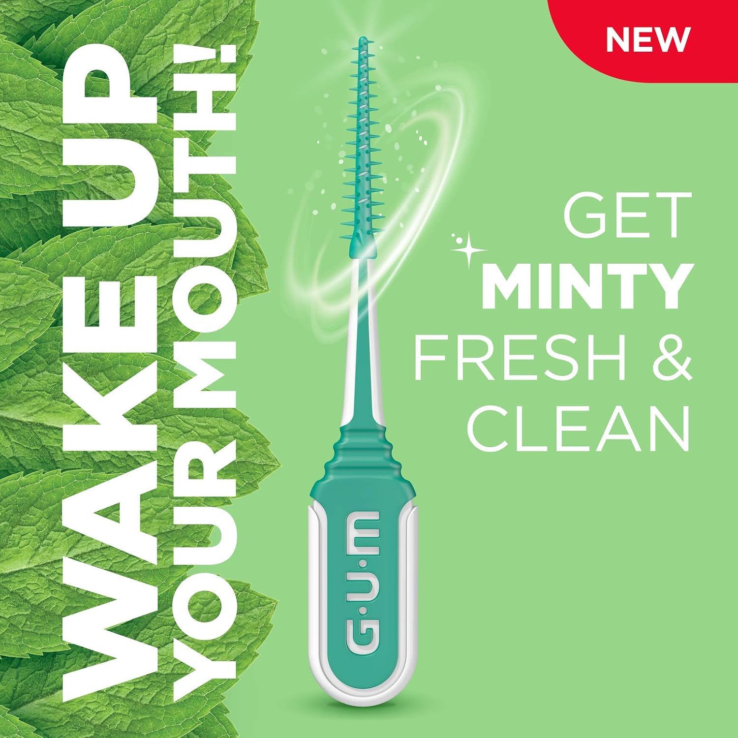 GUM-6705R Soft-Picks Comfort Flex Mint Dental Picks, New Invigorating Mint Flavor, 80 Count: Industrial & Scientific