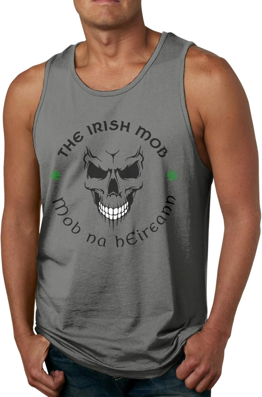The Irish Mob Men�s Sleeveless Workout Gym Tee Tank Top