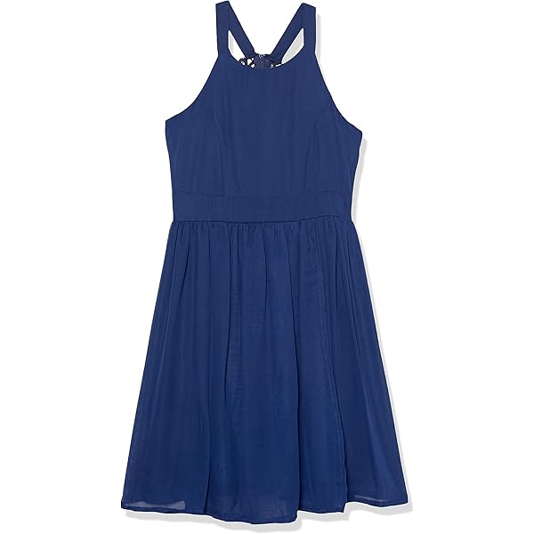 Amy Byer Girls' Sleeveless Fairy Hem Dress - Perfect Knit Bodice & Mesh Skirt For Tweens