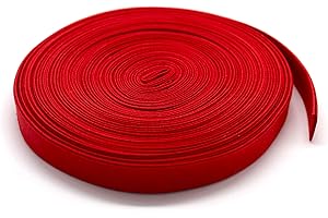 ZIPPERSTOP 1/2" Wide Double-fold Bias Tape ~ Poly Cotton (5 Yards, Red)