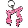I Heart Guts Colon Keychain - You Move Me - 2 7/8" Engraved Enamel Metal Keychain