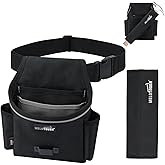 MELOTOUGH Tool Belt Pouches with Detachable Hammer Holster, Utility Electrician Tool Pouch with 2-Inch Wide Adjustable Belt for Electrician, Carpenter, Construction