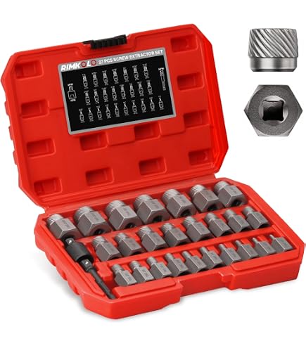 IRWIN Hanson 53204 Multi-Spline Screw Extractor – 7/32" Drill Bit, 1/2" Hex Head, For Broken Bolts & Studs, High-Torque