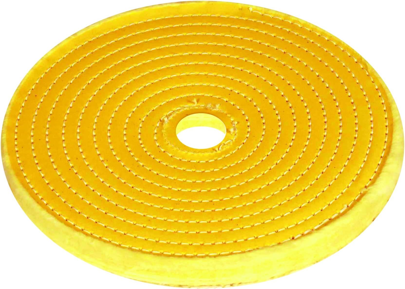 JacksonLea 47410SP Sewn Conventional Buff, 30 Ply HY Mill Treated HR 86/80 Cotton Cloth, 8" Diameter, 1" Arbor Hole