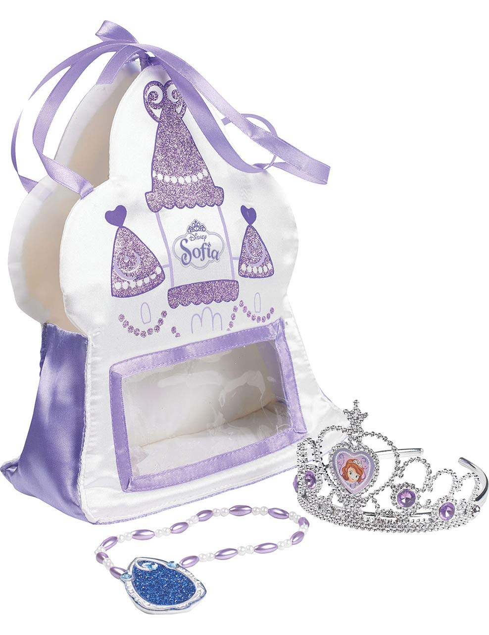 Rubie's 34085NS Official Sofia Satin Bag with Tiara and Amulet, Kids', One size