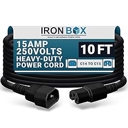 IronBox Electric C14 to C15 Power Cord