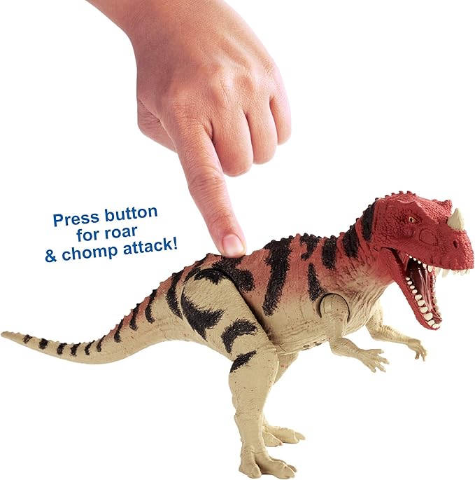 jurassic world roarivores ceratosaurus figure